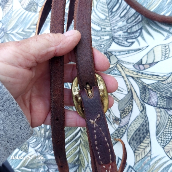 Western Horse Bridle Brown Leather - Picture 10 of 14